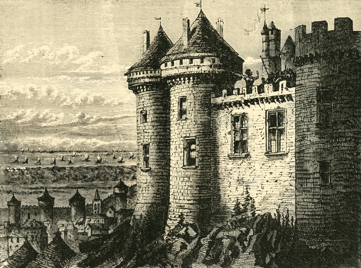 Il castello di Hennebon da Unbekannt
