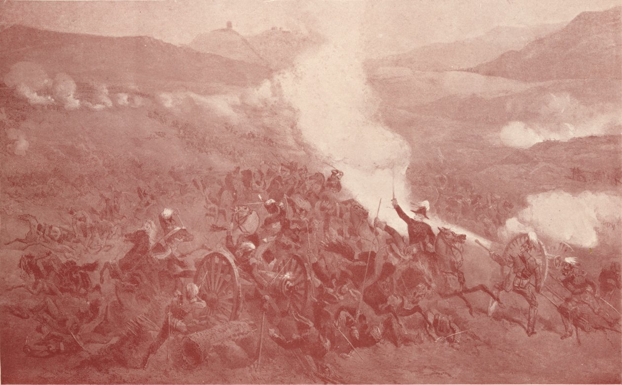 La carica di cavalleria a Balaclava, 1854 1909 da Unbekannt