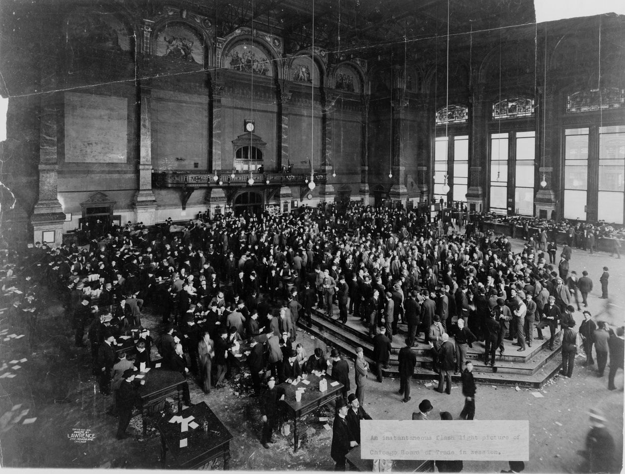 La Borsa di Commercio di Chicago in sessione da Unbekannt