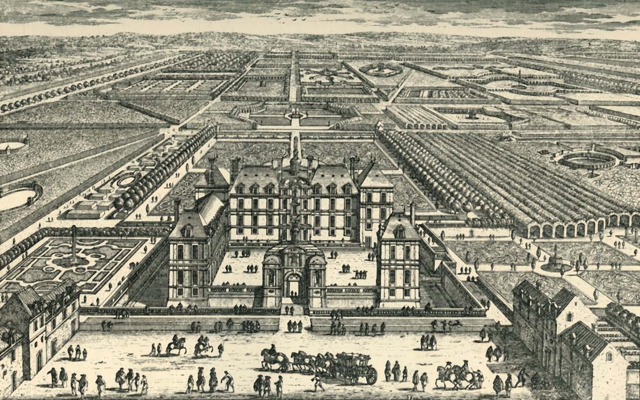 Il castello di La Rochefoucauld, Liancourt, Oise, Francia settentrionale da Unbekannt