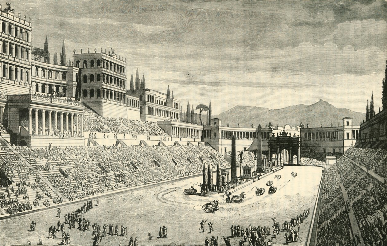 Il Circo Massimo restauro, 1890 da Unbekannt