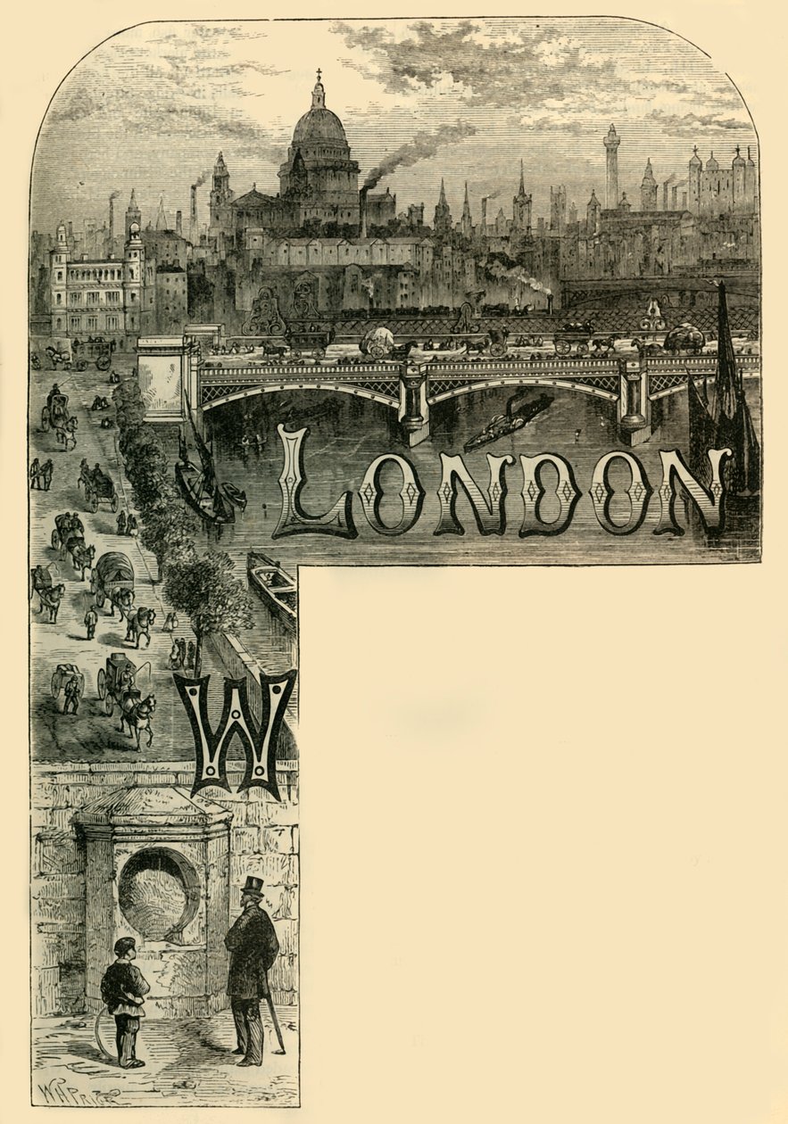 La città di Londra, c1872 da Unbekannt