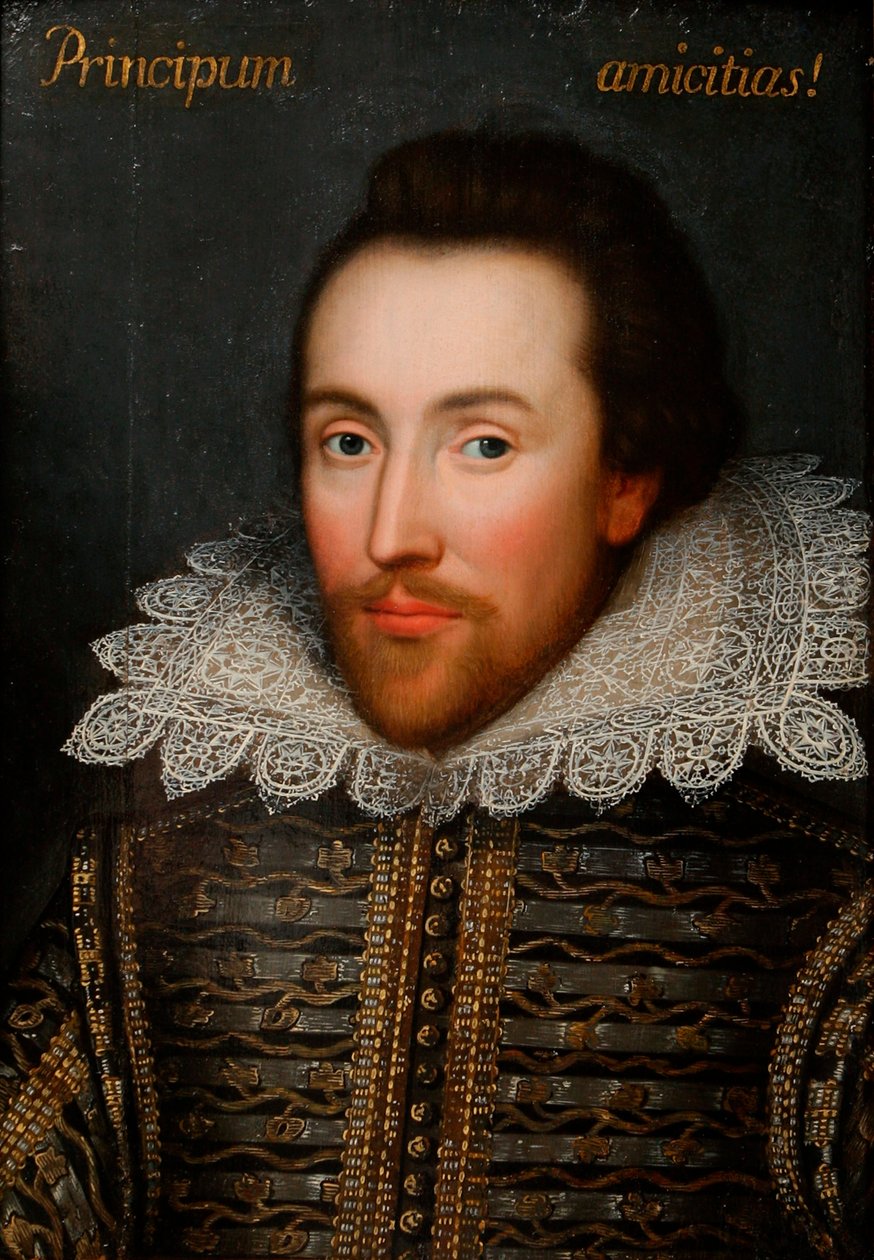 Il ritratto Cobbe di William Shakespeare 1564-1616, c. 1610 da Unbekannt