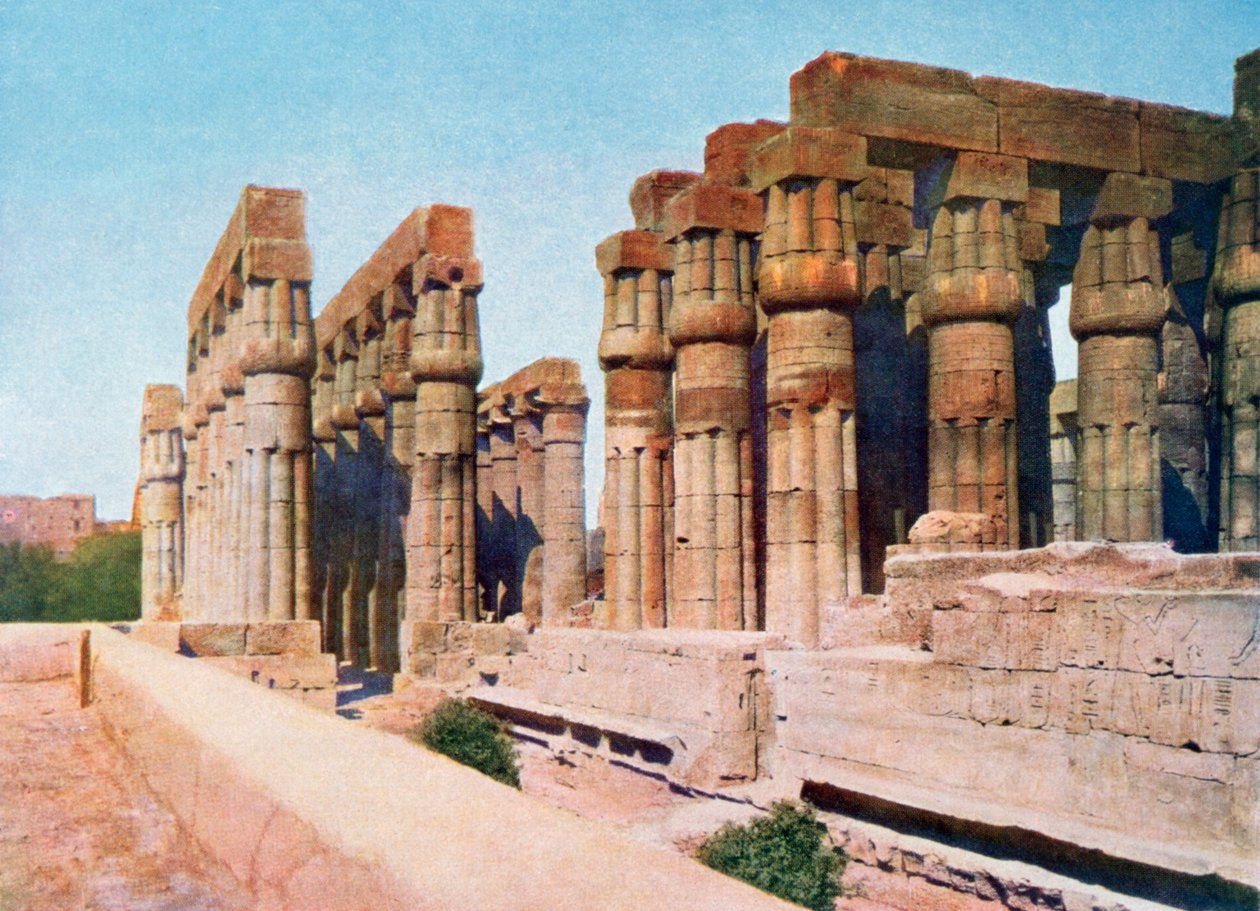 La colonnata di Amenhotep III, Tempio di Luxor, Egitto, XX secolo da Unbekannt
