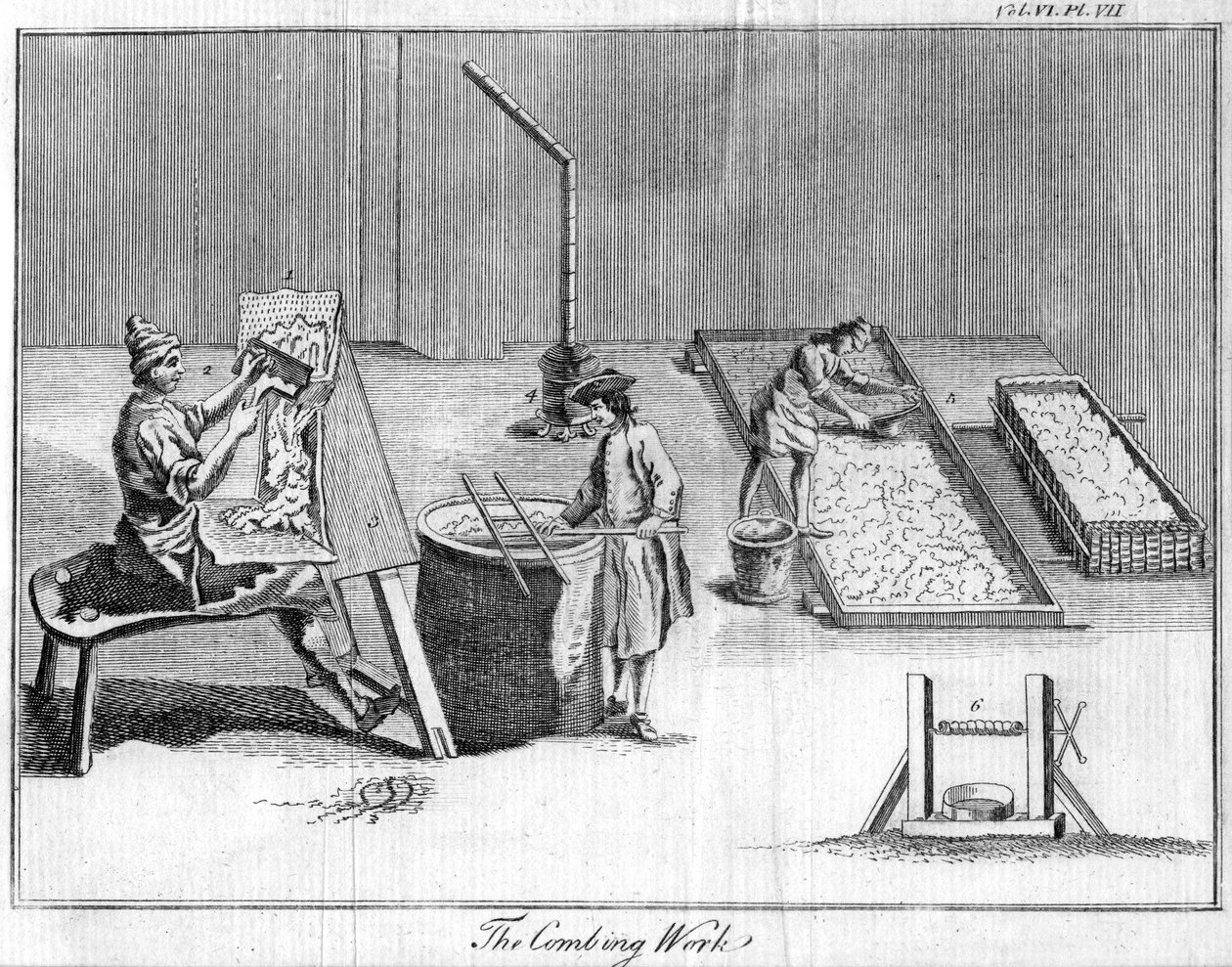 Il lavoro di pettinatura da Unbekannt