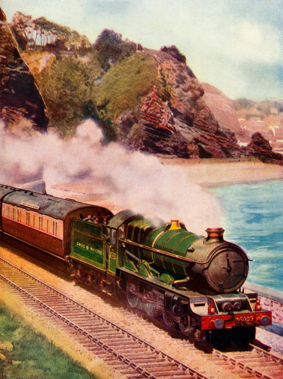 Il Cornish Riviera Express trainato da una locomotiva di classe King, 1935-36 da Unbekannt
