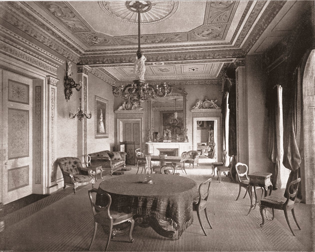 La sala del consiglio, Osborne House, East Cowes, Isola di Wight, 1894 da Unbekannt