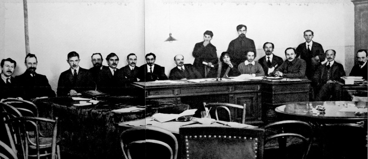 Il Consiglio dei Commissari del Popolo, Russia, c1917-c1918 da Unbekannt