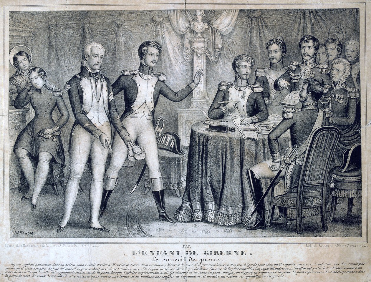 Il consiglio di guerra, 1818 da Unbekannt