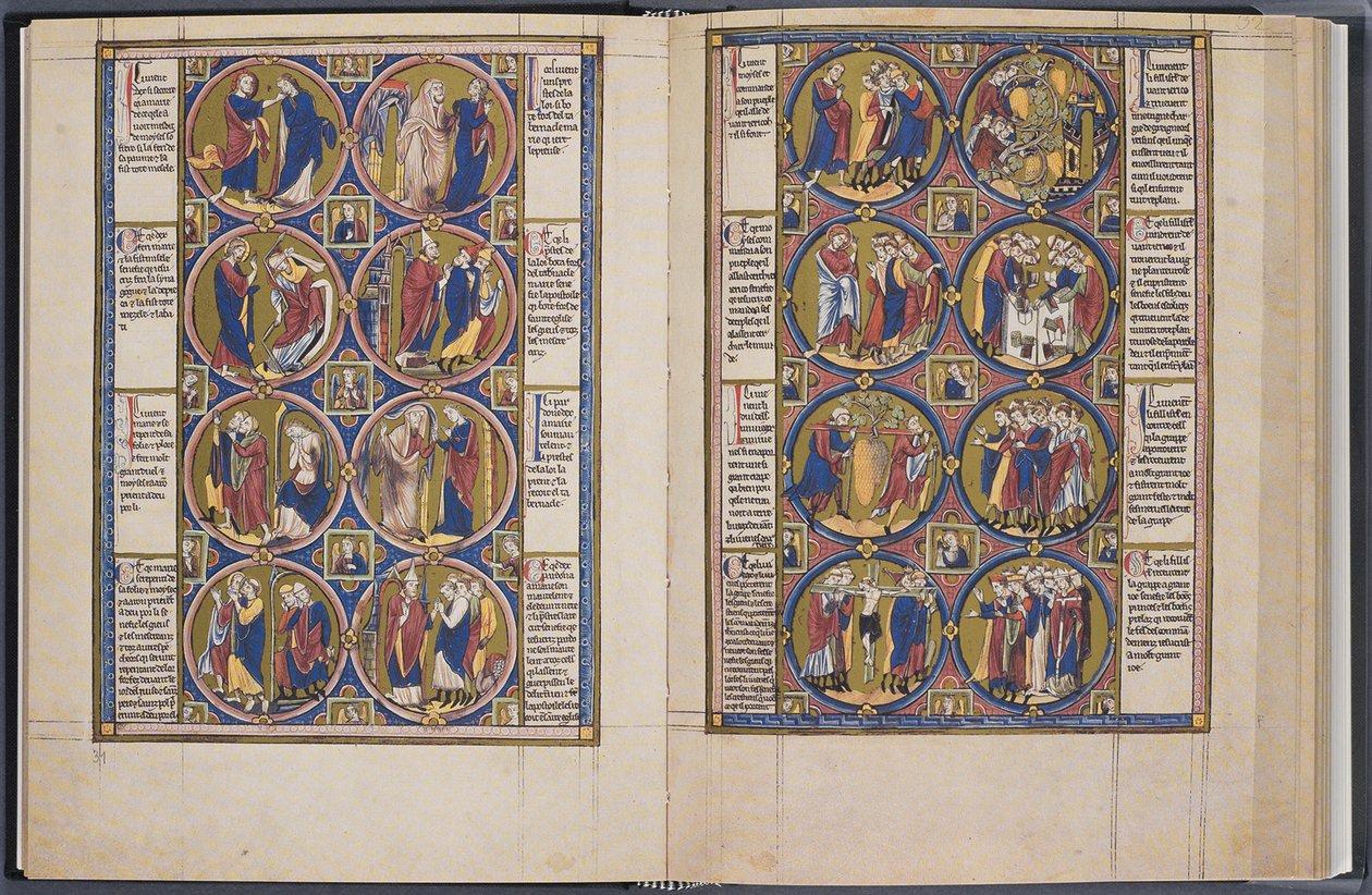 La Creazione. Bible moralisée Codex Vindobonensis 2554 da Unbekannt