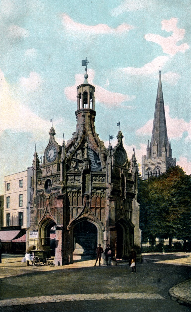 La Croce e la Cattedrale, Chichester, West Sussex, inizio XX secolo da Unbekannt