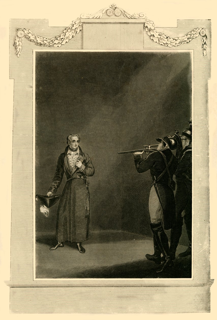 La morte di Murat, 1815 da Unbekannt