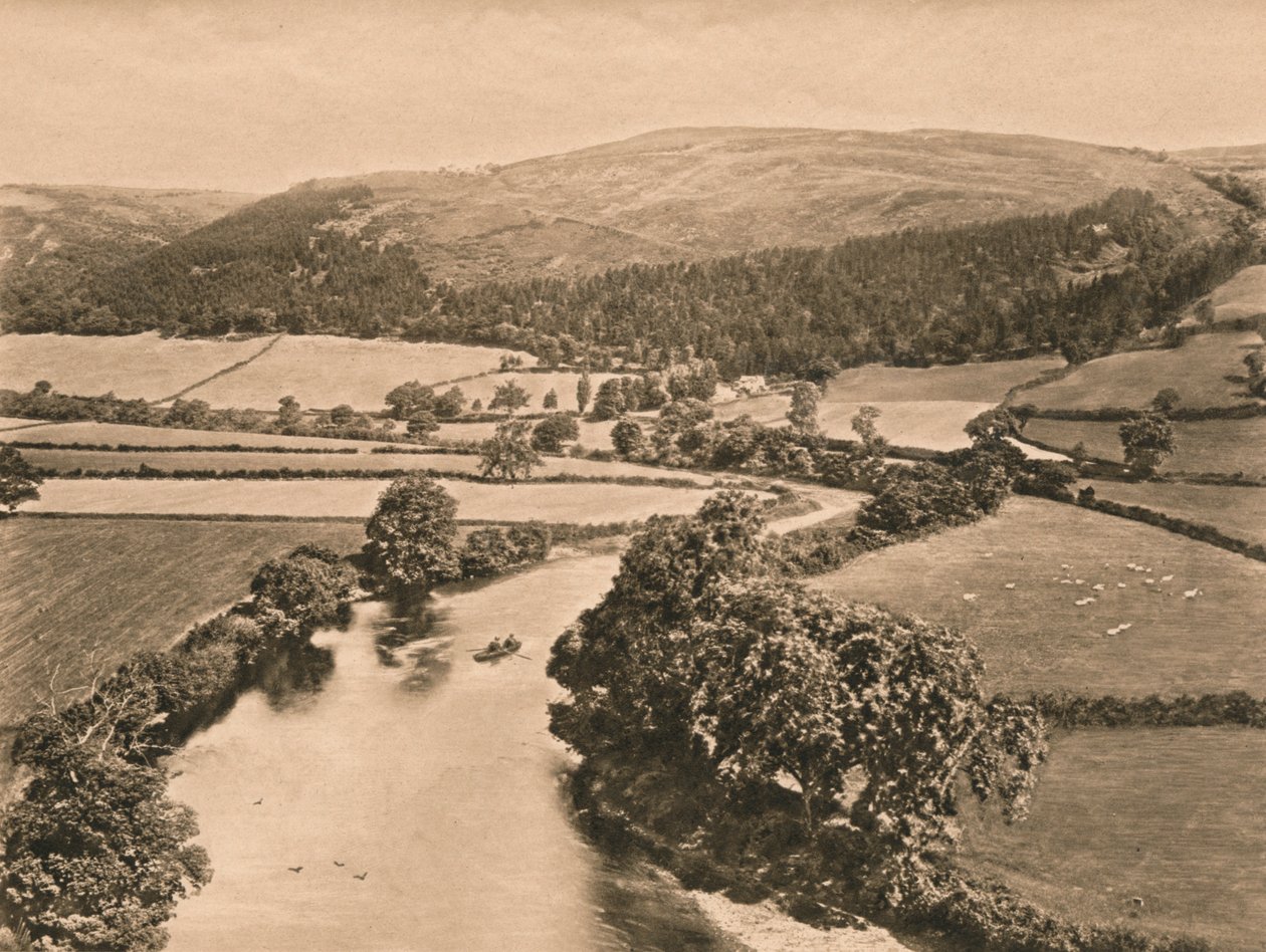 La valle del Dee, dal tumulo di Glendower da Unbekannt