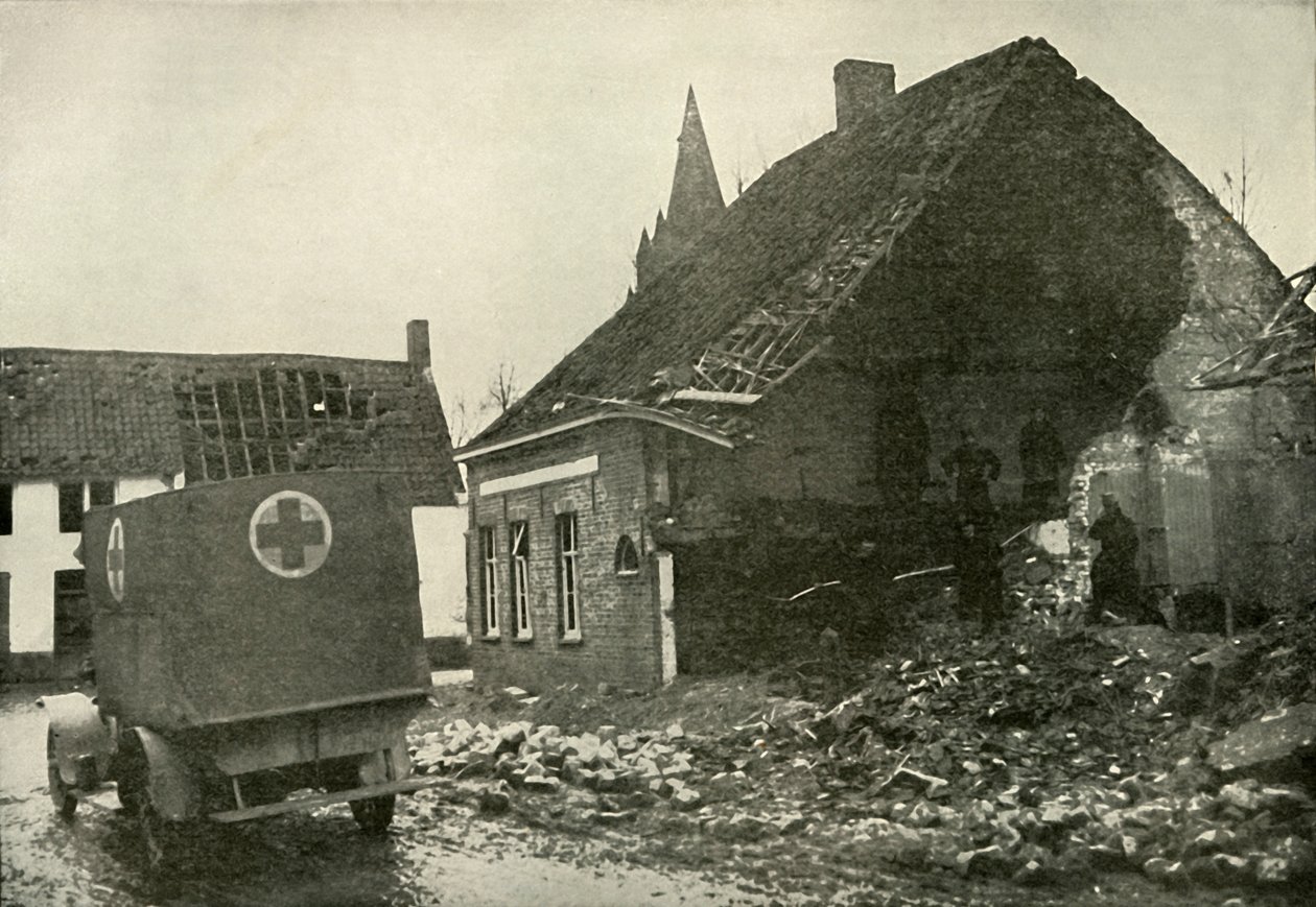 Le difficoltà e i pericoli del lavoro della Croce Rossa, 1919 da Unbekannt