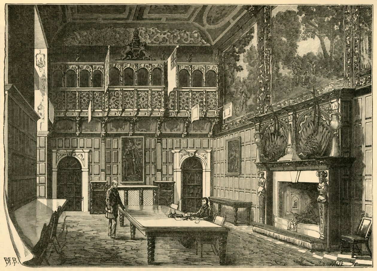 La Sala da Pranzo, Hatfield, 1898 da Unbekannt