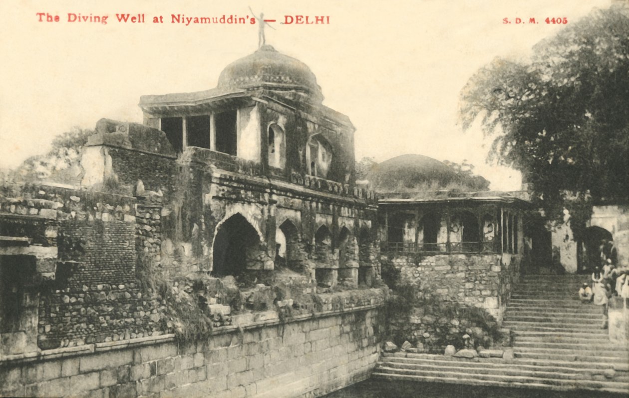 Il pozzo per immersioni a Niyamudddins - Delhi da Unbekannt