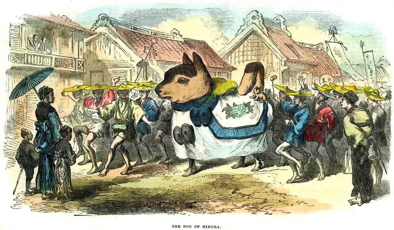 Il cane di Himura, Giappone, 1872 da Unbekannt
