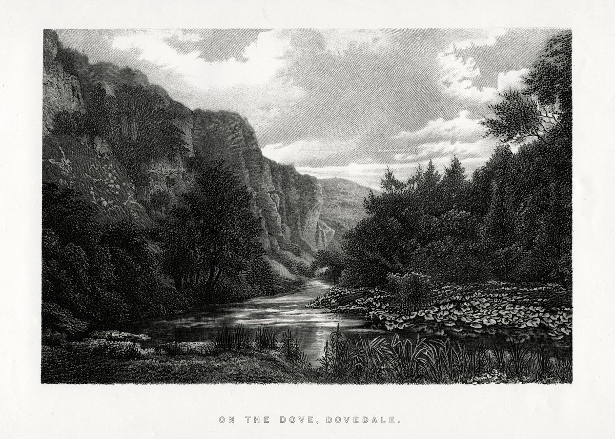 La colomba, Dovedale, Derbyshire, 1896 da Unbekannt