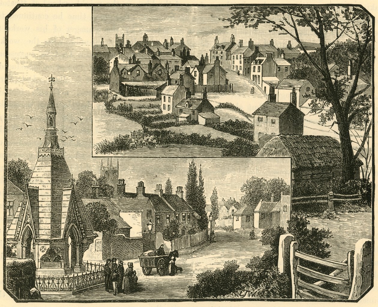 La Fontana. Strada a Broseley, 1898 da Unbekannt