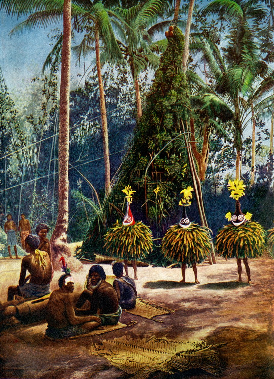 La società Duk Duk, Arcipelago di Bismarck, Papua Nuova Guinea, 1920 da Unbekannt