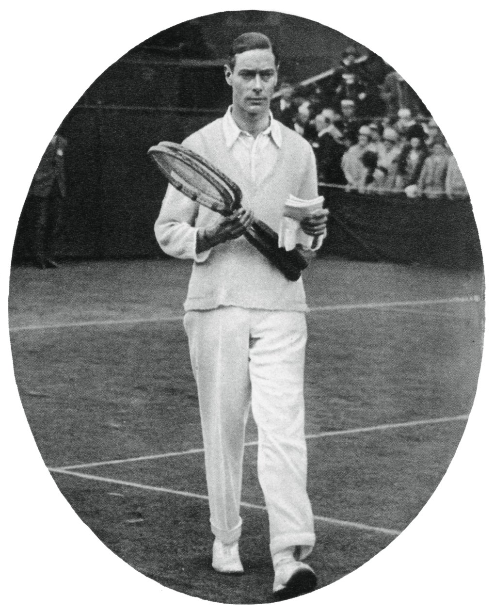 Il Duca di York come concorrente nel doppio maschile a Wimbledon, 1926-1937 da Unbekannt