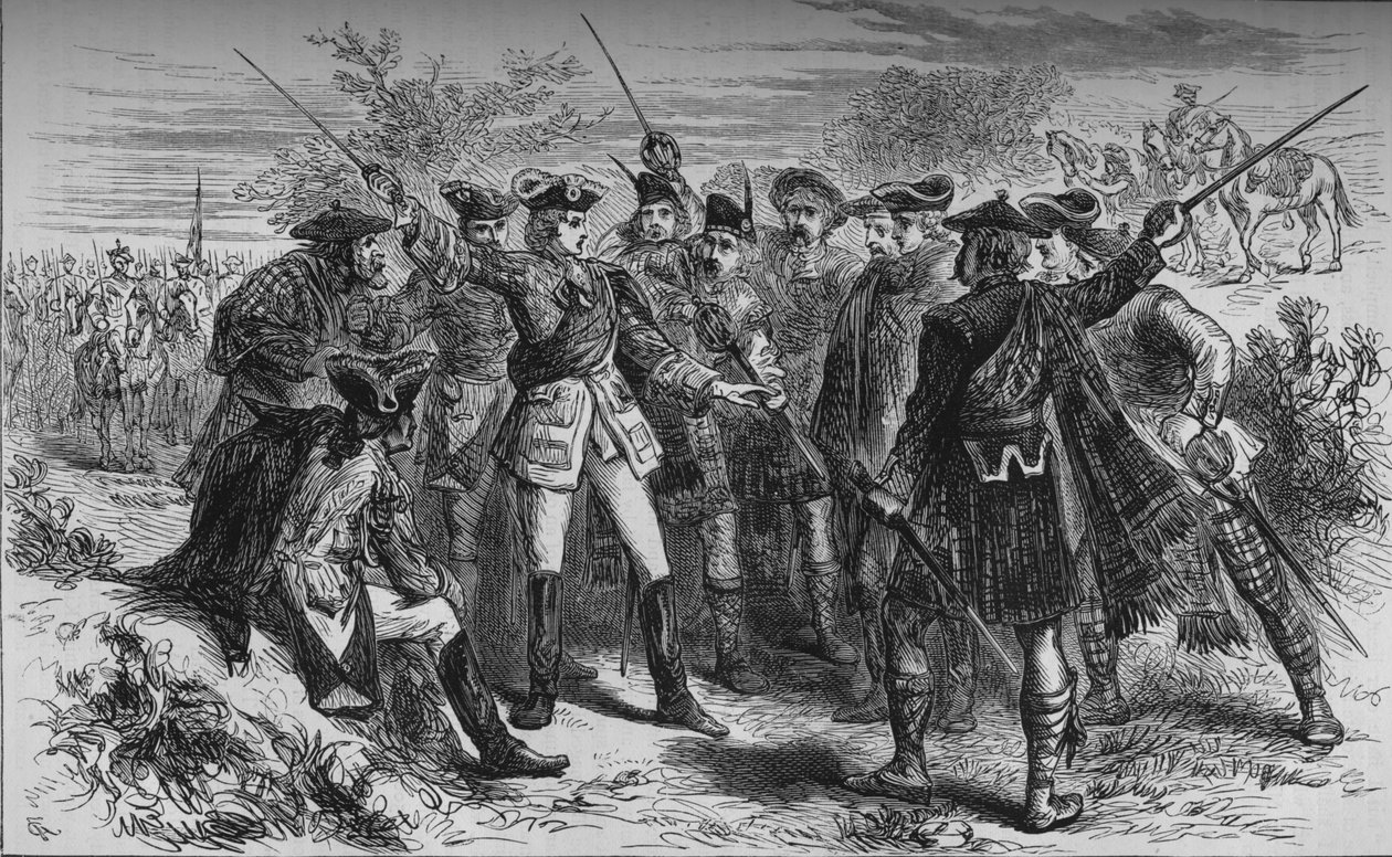 Il consiglio di guerra del conte di Mar, novembre 1715, c1880 da Unbekannt
