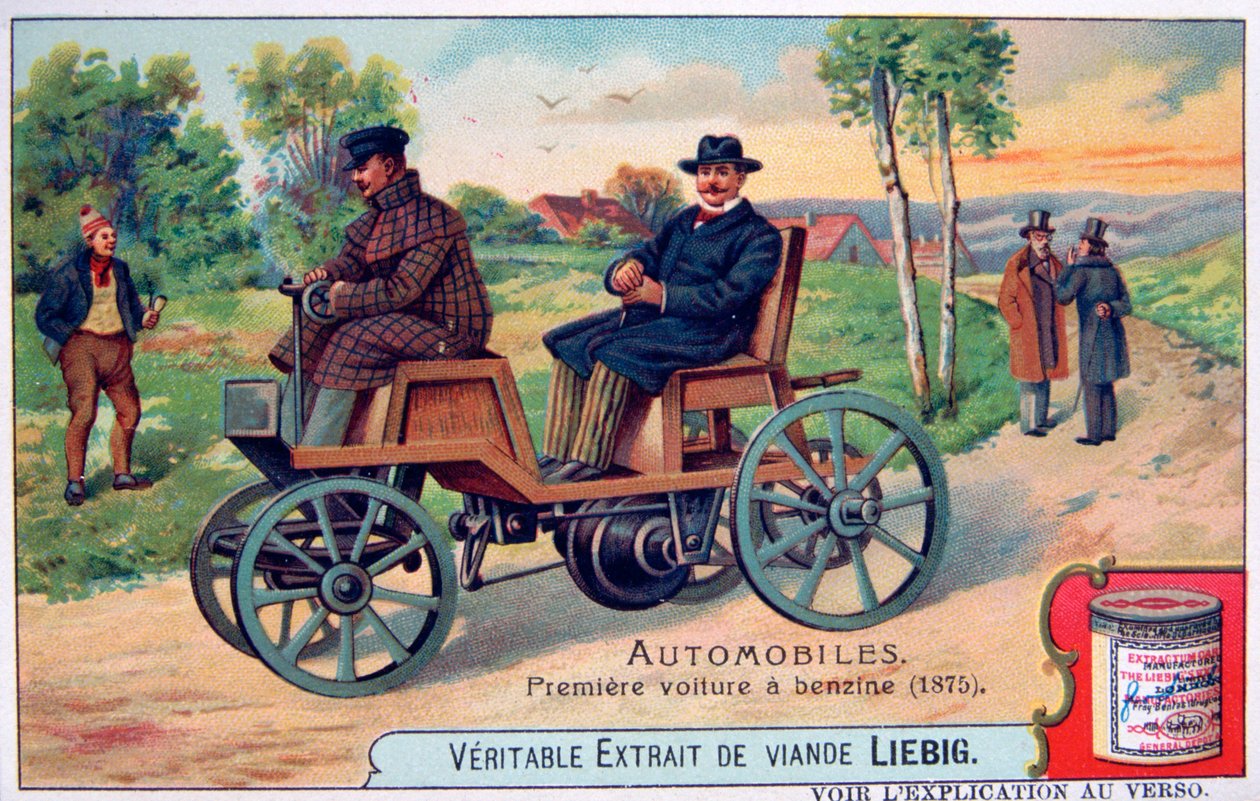 La Prima Automobile a Benzina, 1875, c1900 da Unbekannt