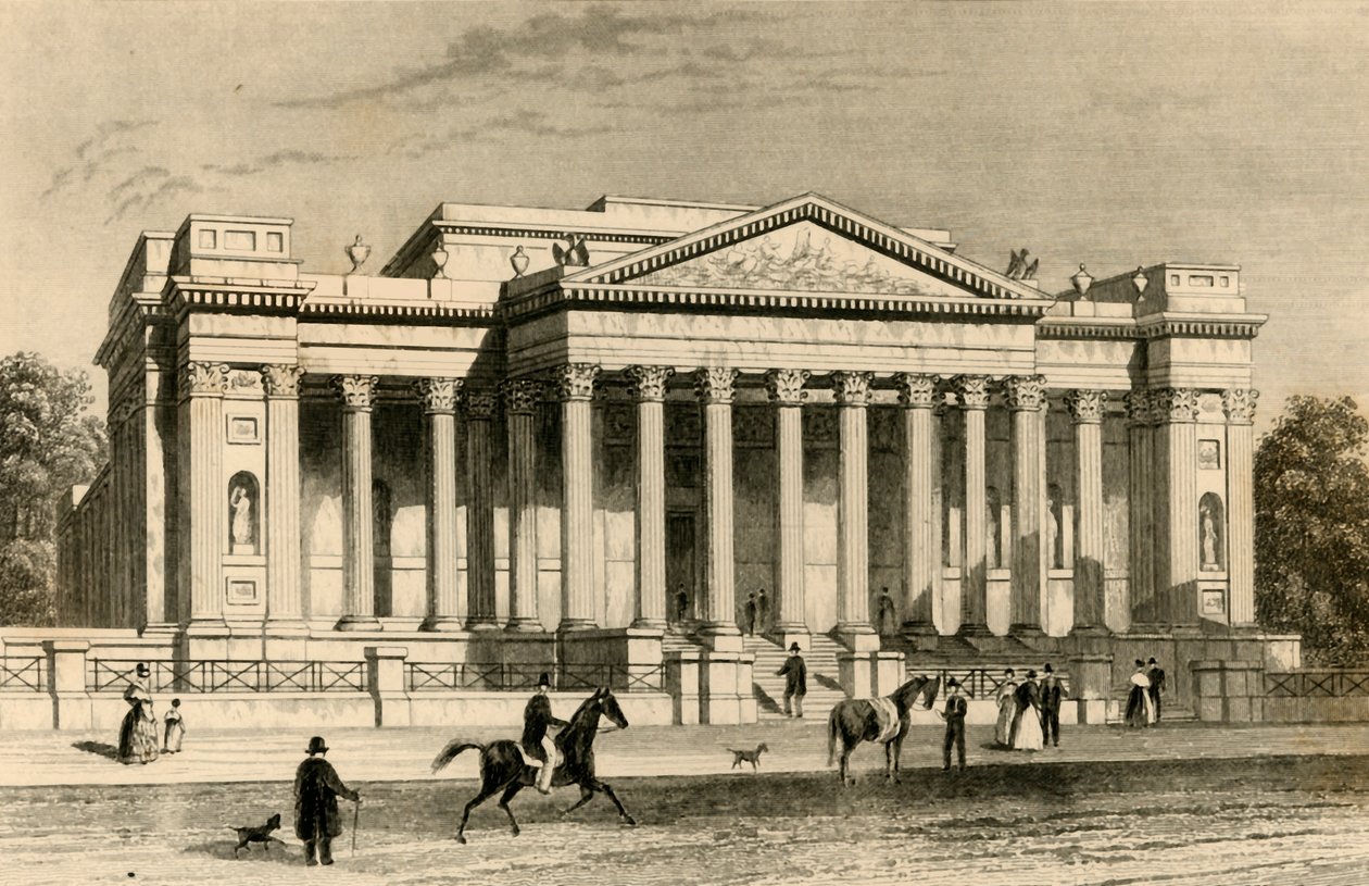 Il Fitzwilliam Museum, Cambridge, c1835 da Unbekannt