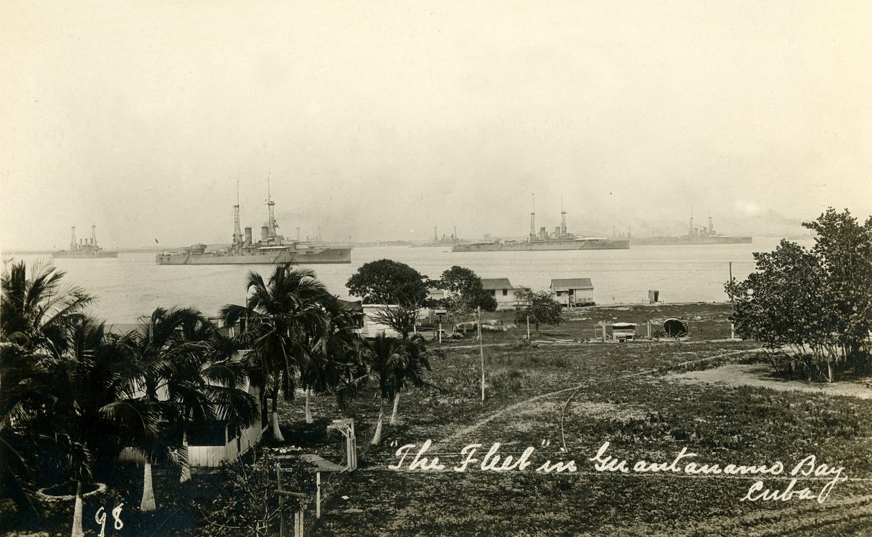 La flotta nella baia di Guantanamo, Cuba da Unbekannt