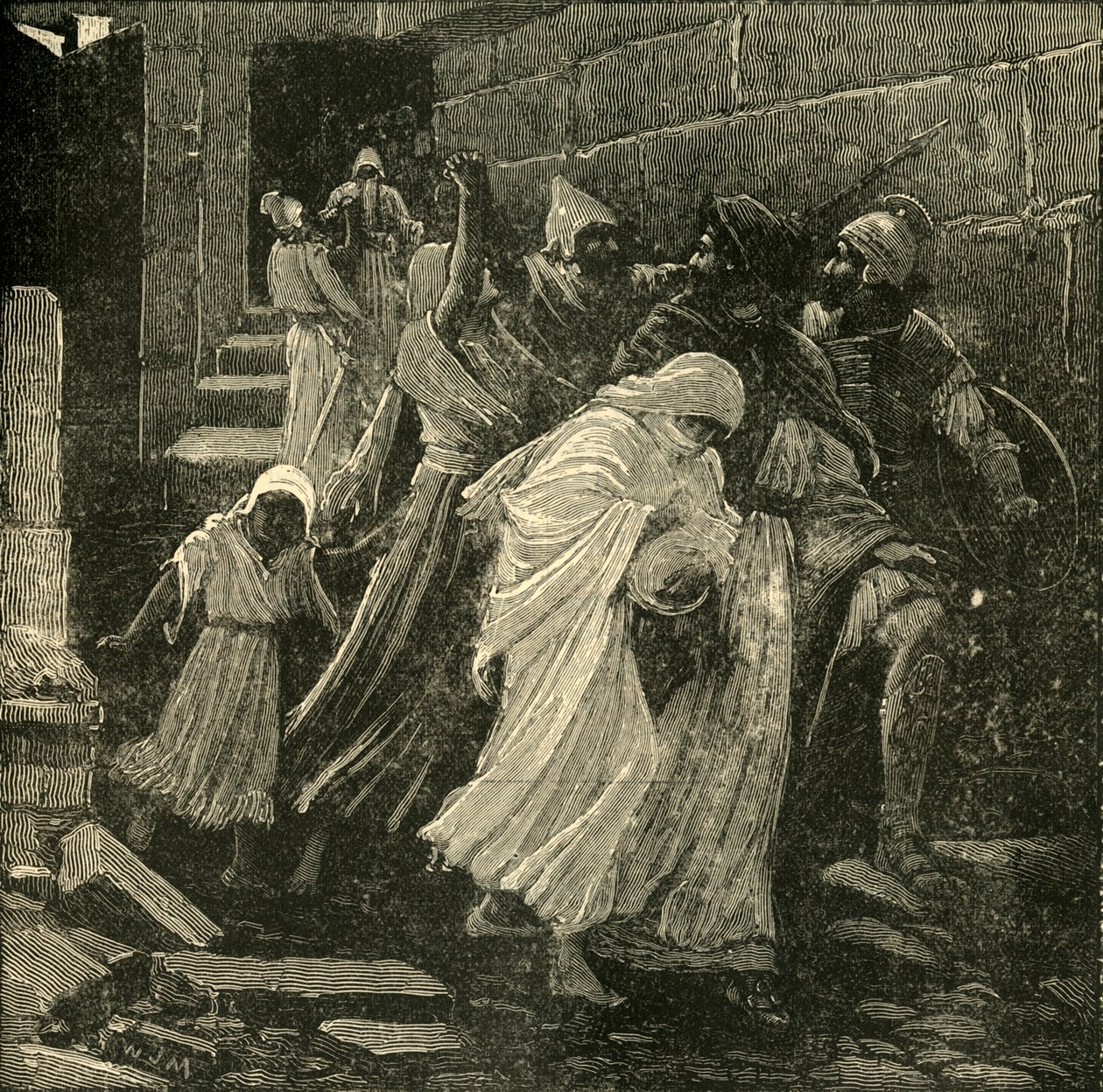 La fuga di Sedecia, 1890 da Unbekannt