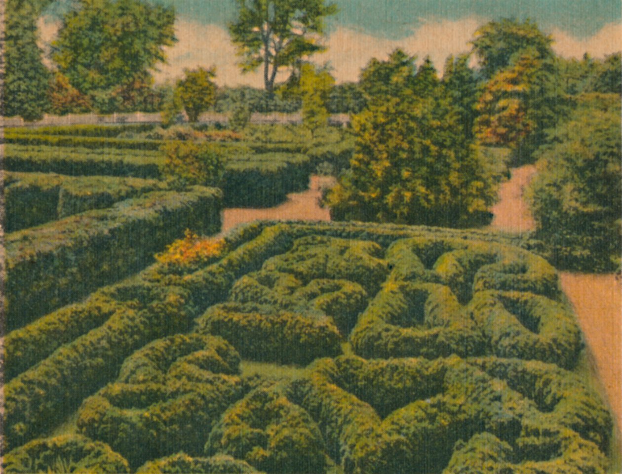 Il giardino dei fiori, vista generale, 1946 da Unbekannt
