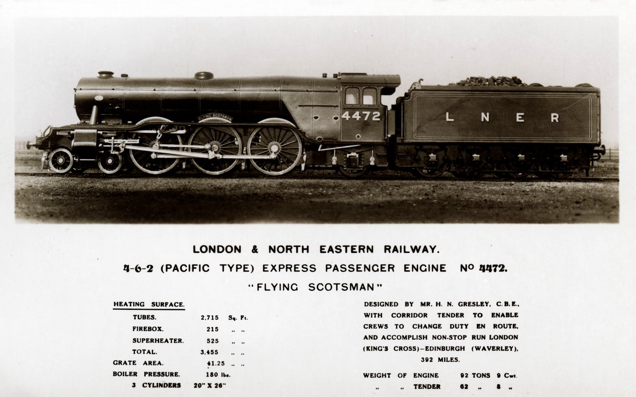 La locomotiva a vapore Flying Scotsman da Unbekannt