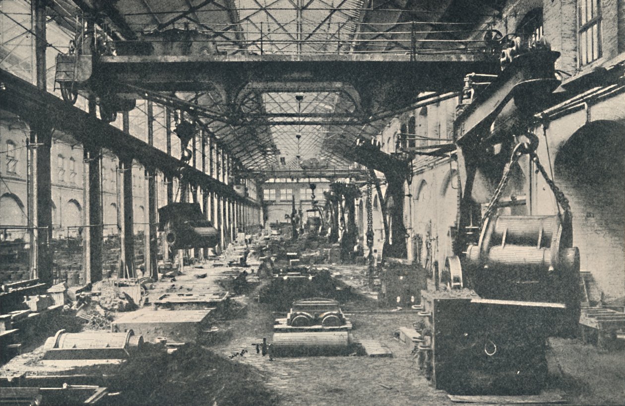 La fonderia presso gli stabilimenti di Swindon, c1917 da Unbekannt