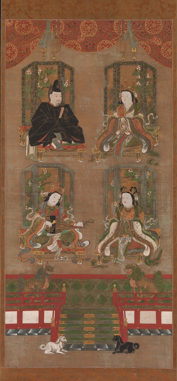 Le Quattro Divinità del Monte Koya, 16° secolo da Unbekannt