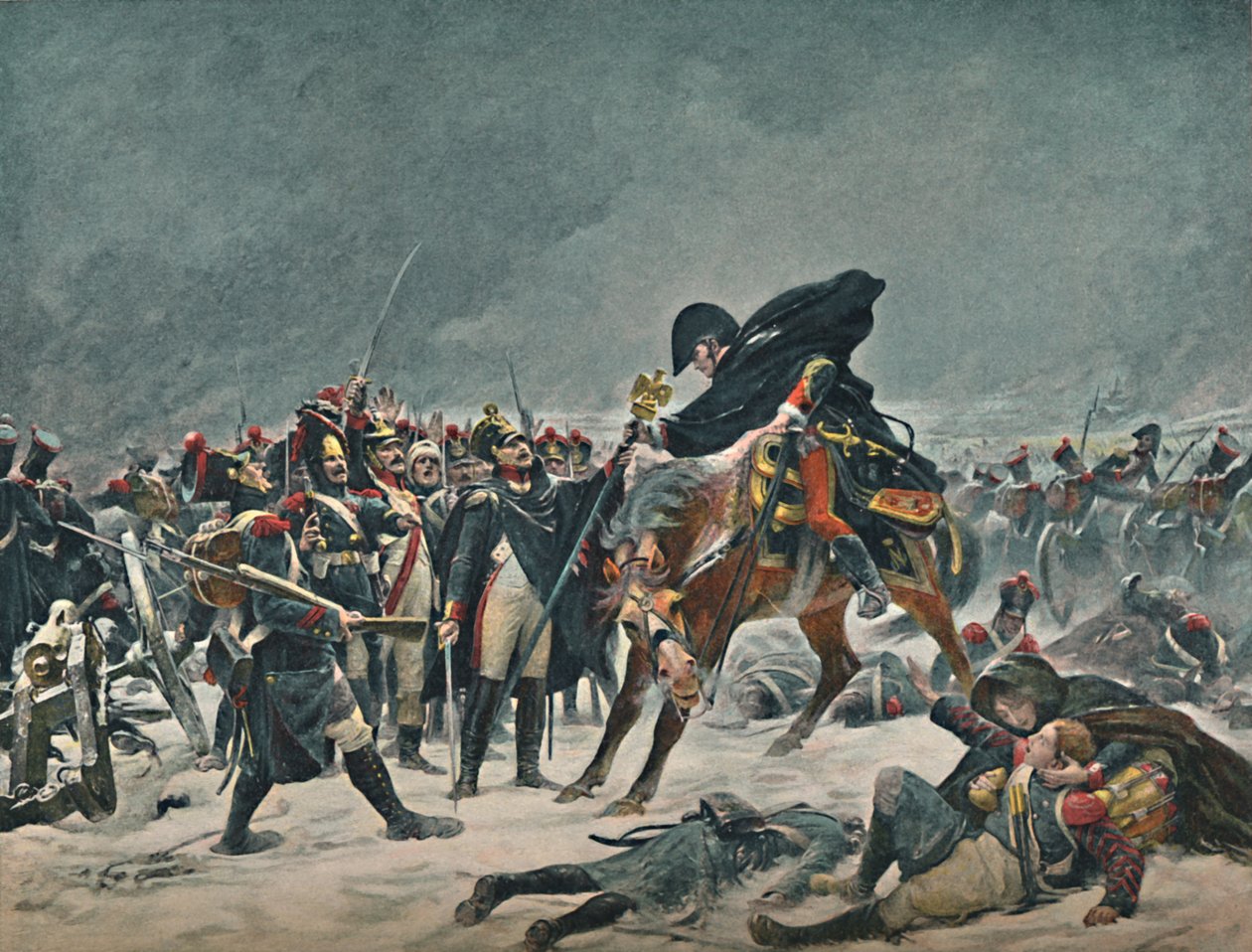 Il Quattordicesimo della Linea a Eylau, febbraio 1807 da Unbekannt