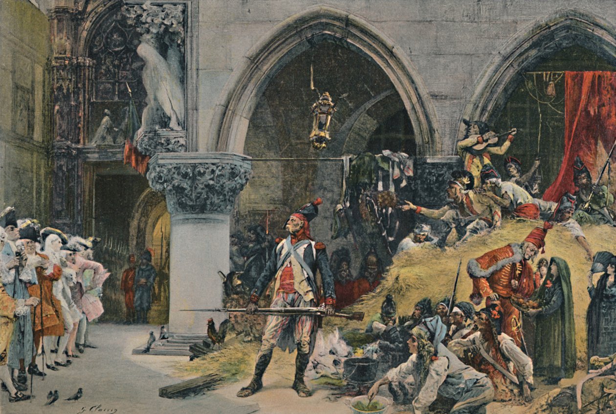 I francesi davanti al Palazzo Ducale, Venezia, 1797, 1896 da Unbekannt