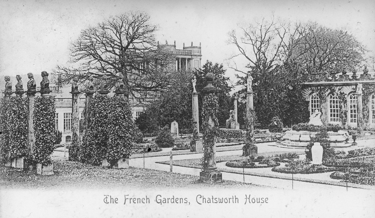 I giardini francesi, Chatsworth House, Derbyshire da Unbekannt