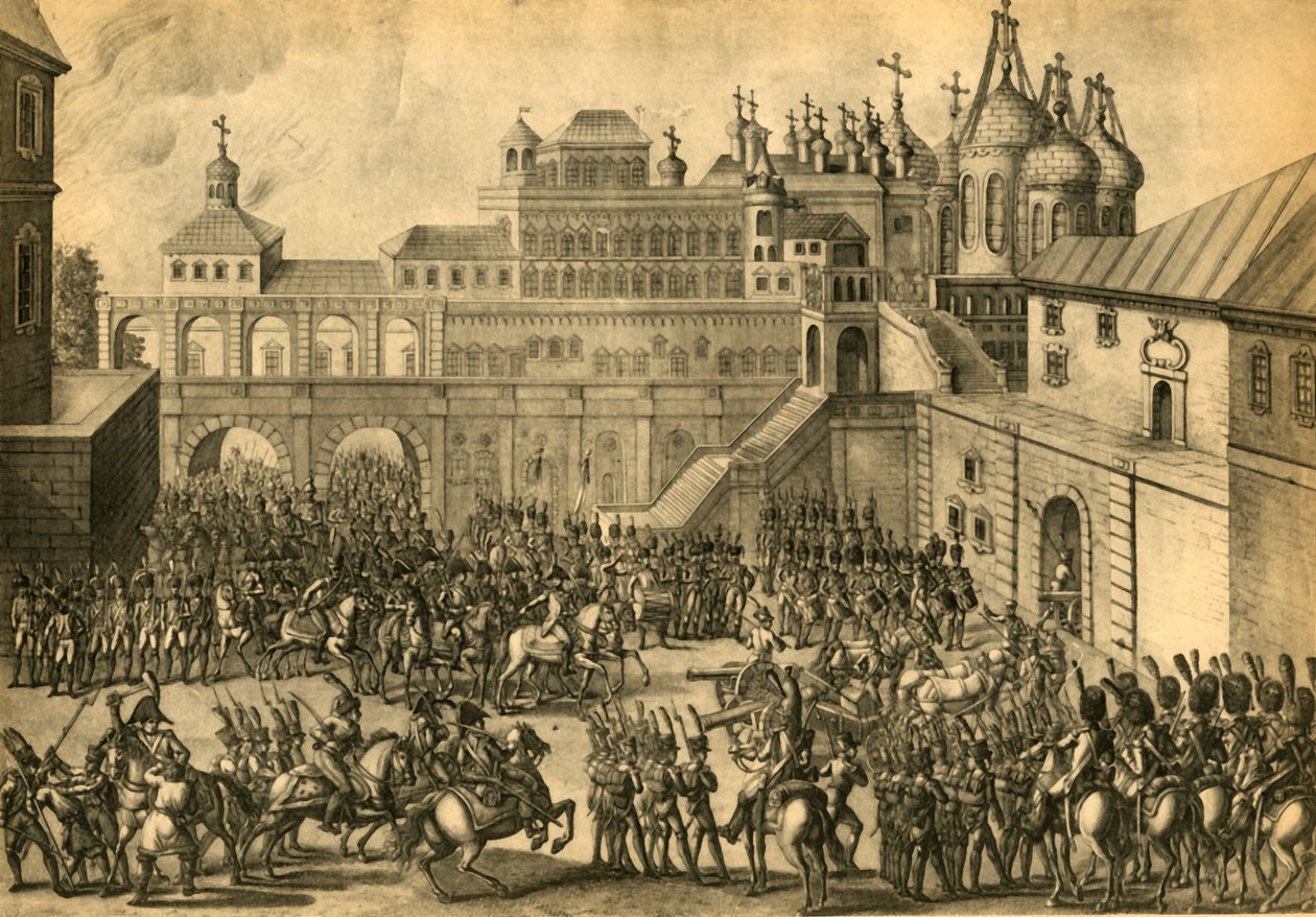 I francesi entrano nella città di Mosca, settembre 1812, 1921 da Unbekannt