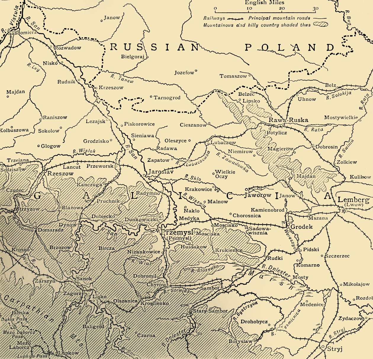 La campagna galiziana, Prima Guerra Mondiale, c1915, c1920 da Unbekannt