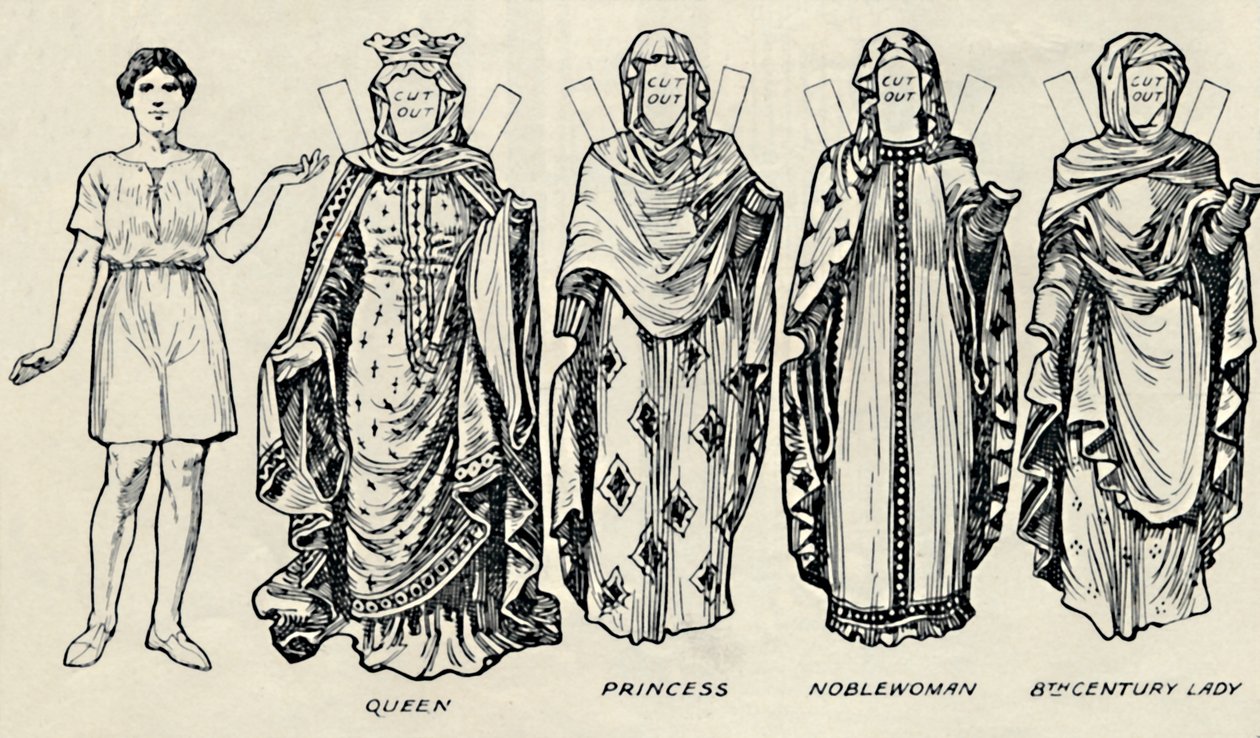 La Galleria del Costume Britannico: Come si vestivano le persone in tempi anglosassoni da Unbekannt