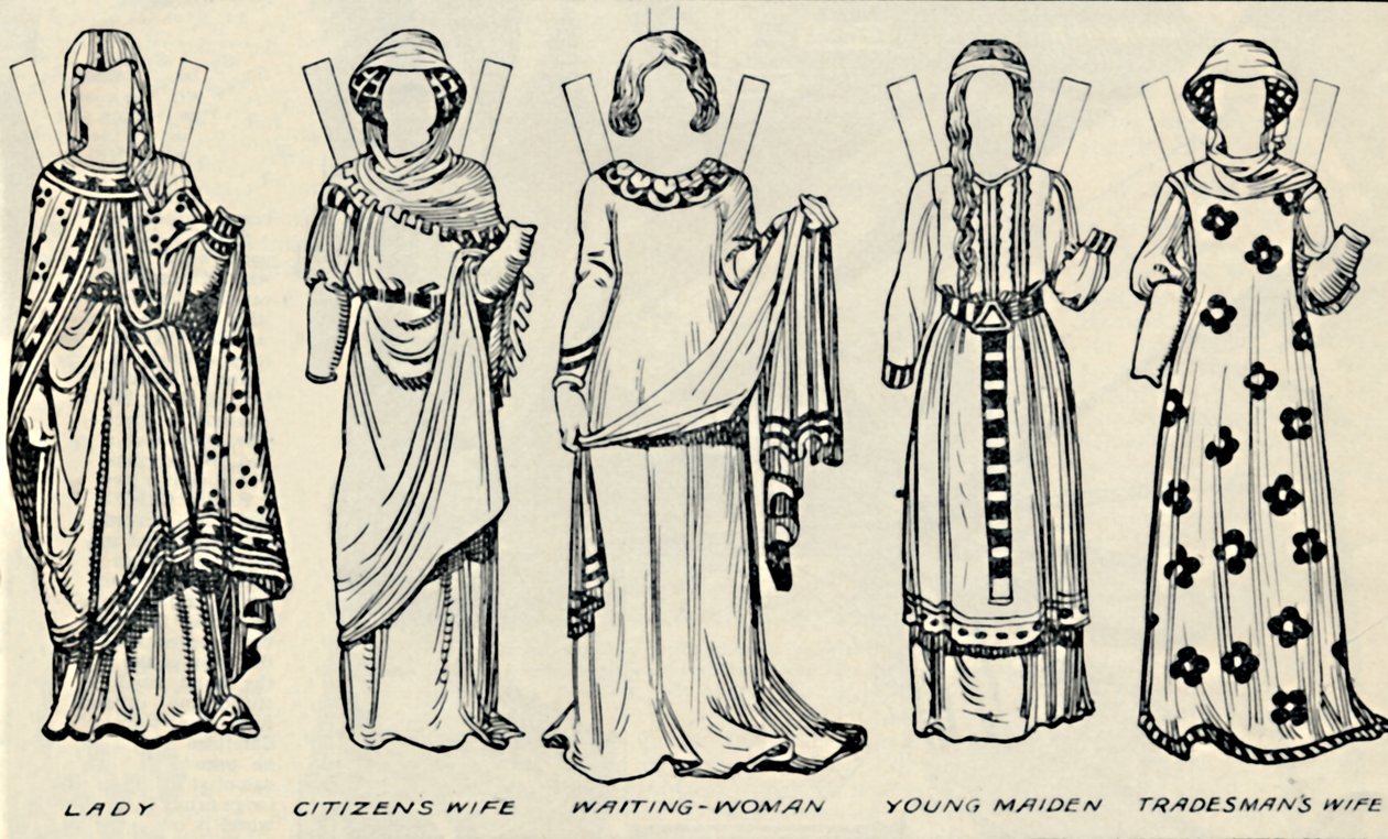 La Galleria del Costume Britannico: Cosa indossavano uomini e donne ai tempi di Enrico III, c1934 da Unbekannt