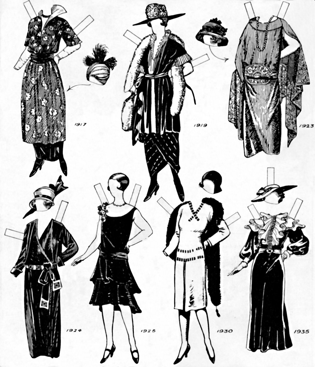 La galleria del costume storico: abiti indossati durante il ventesimo secolo da Unbekannt