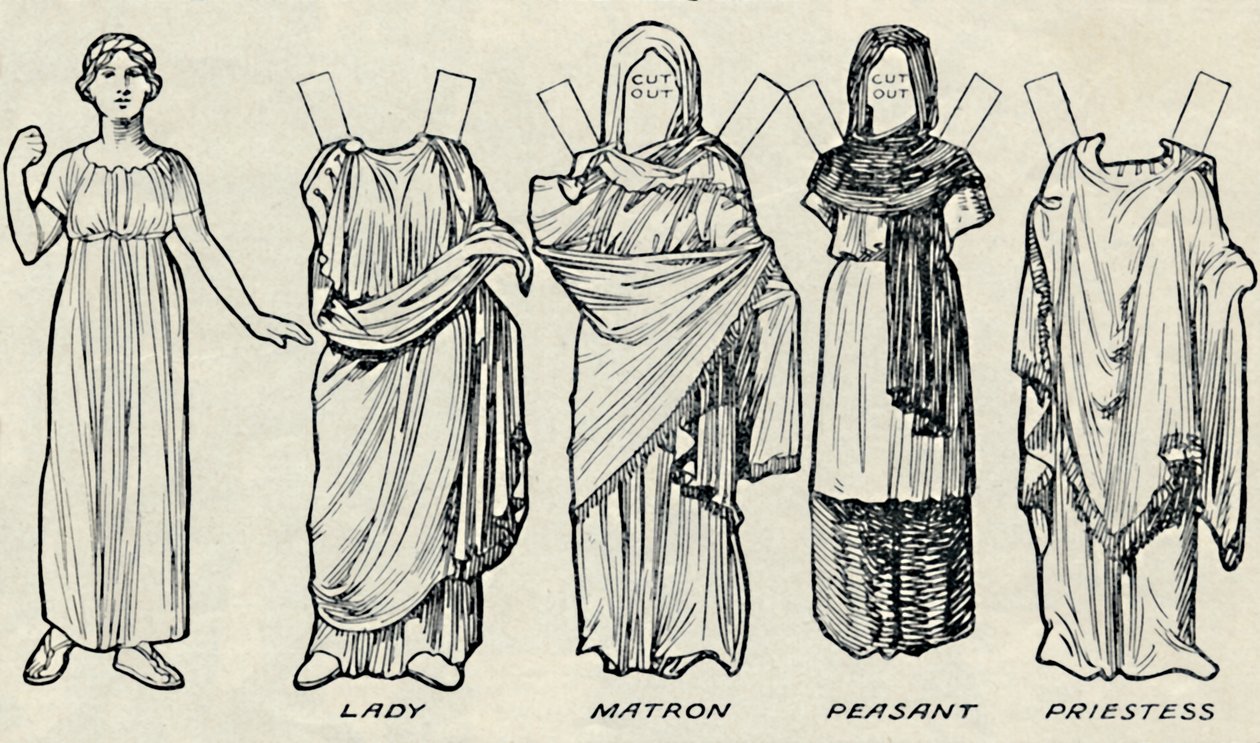 La galleria del costume storico: cosa indossavano i Britanni e i Romani, c1934 da Unbekannt
