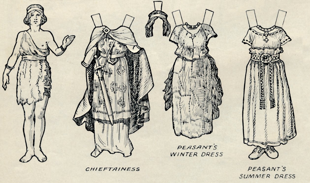 La Galleria del Costume Storico: Cosa Indossavano i Britanni e i Romani, c1934 da Unbekannt