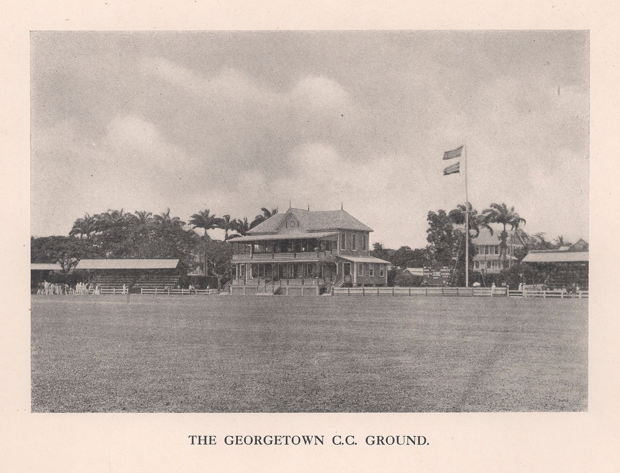 Il campo da cricket del Georgetown Cricket Club, Guyana britannica, 1910-1912 da Unbekannt