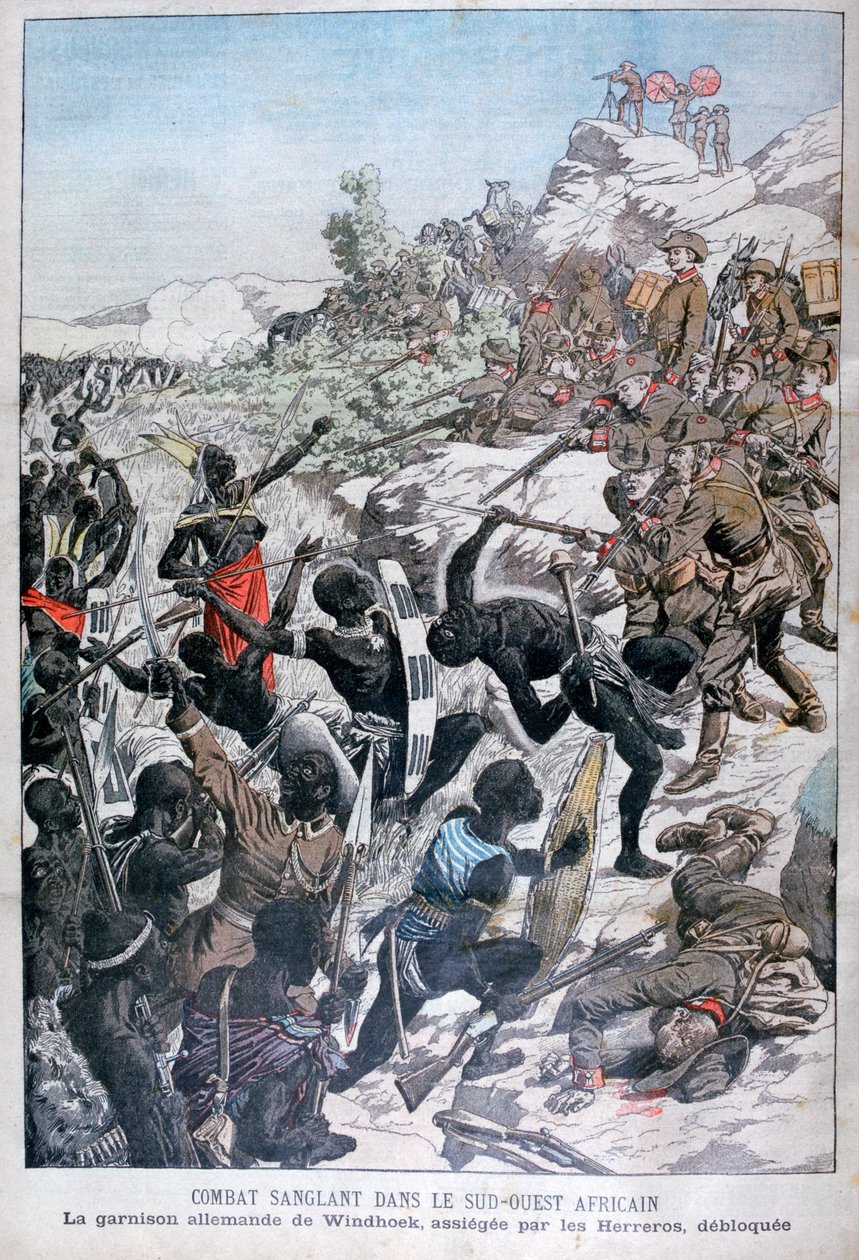 La guarnigione tedesca di Windhoek, assediata dagli Herero, Africa sud-occidentale, 1904 da Unbekannt