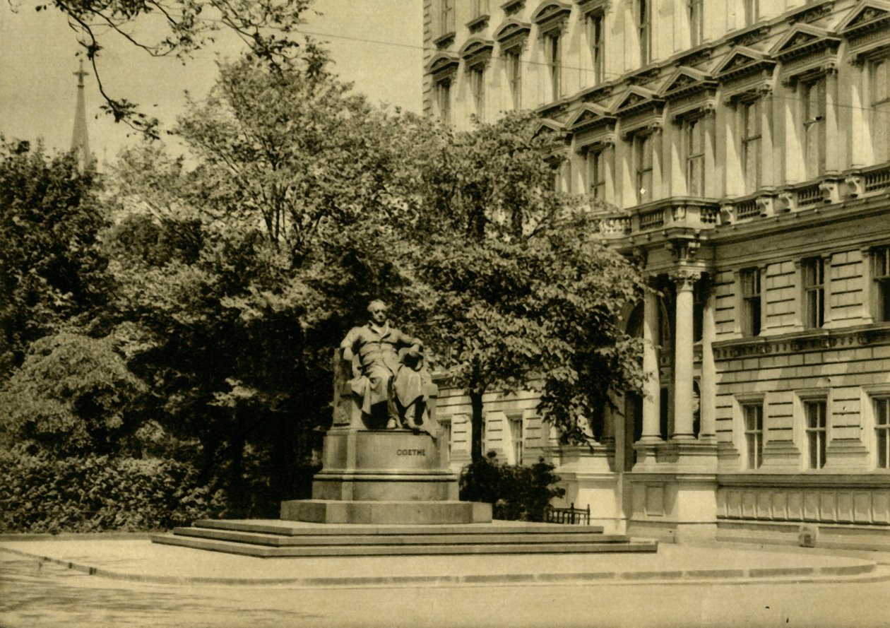Il monumento a Goethe, Vienna, Austria, c1935 da Unbekannt