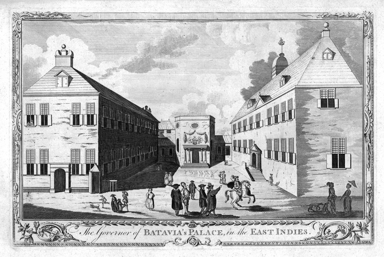 Il Palazzo del Governatore di Batavia, nelle Indie Orientali, c1750 da Unbekannt