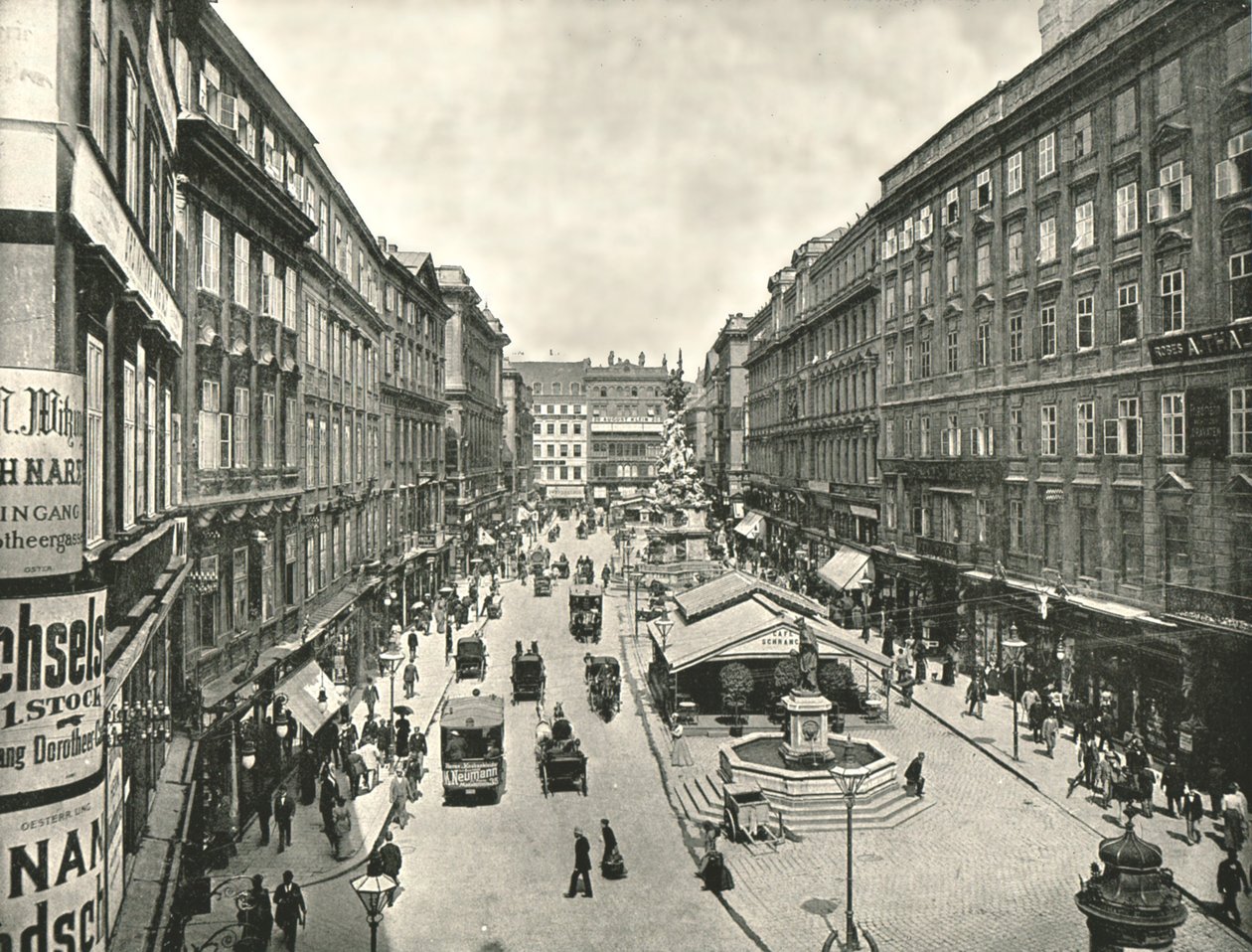 Il Graben, Vienna, Austria, 1895 da Unbekannt