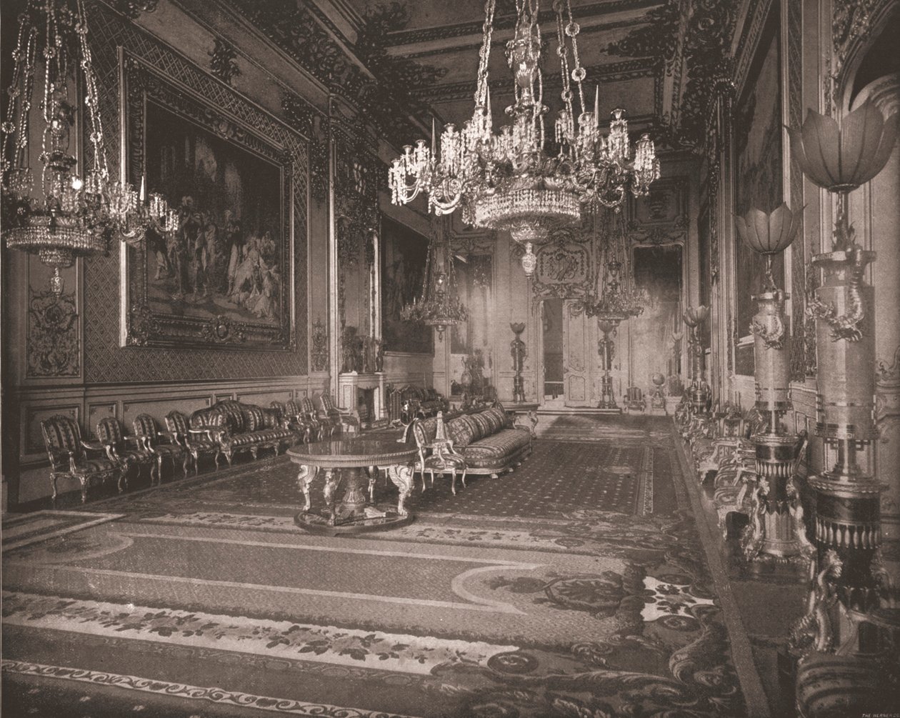 La Grande Sala delle Ricevimenti, Castello di Windsor, Berkshire, 1894 da Unbekannt
